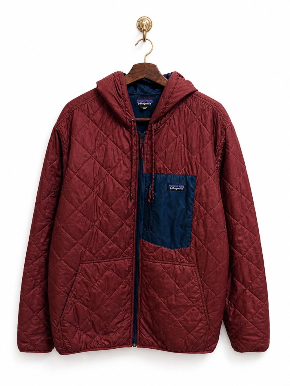 Patagonia Men's Dimond Quilted Insulated Bomber Hoody Jacket XXL